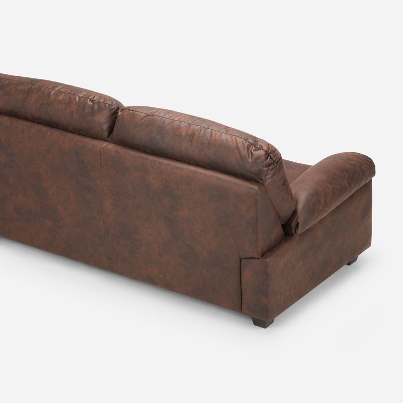 Sofá Rosen Oxford 3 Cuerpos Tela Chocolate-5