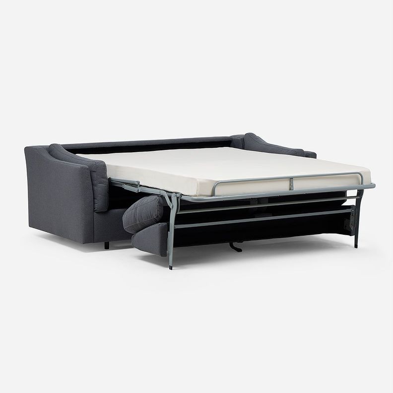 Sofá Cama Tyler One Fold 3 Cuerpos Tela Grafito-4