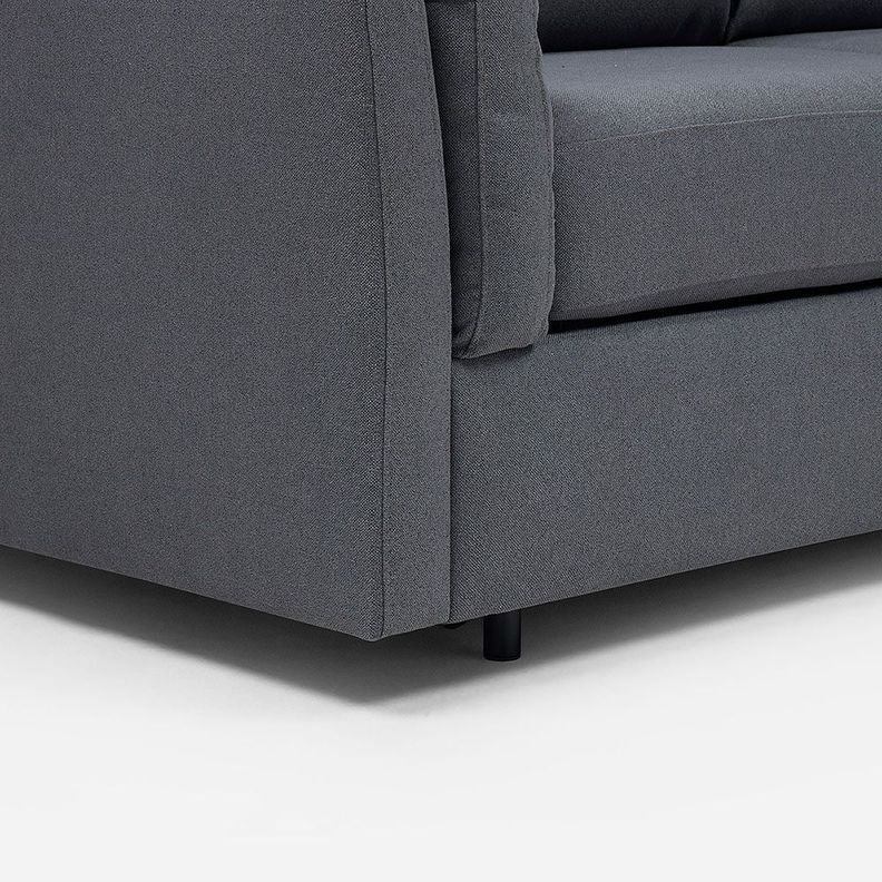 Sofá Cama Tyler One Fold 3 Cuerpos Tela Grafito-7