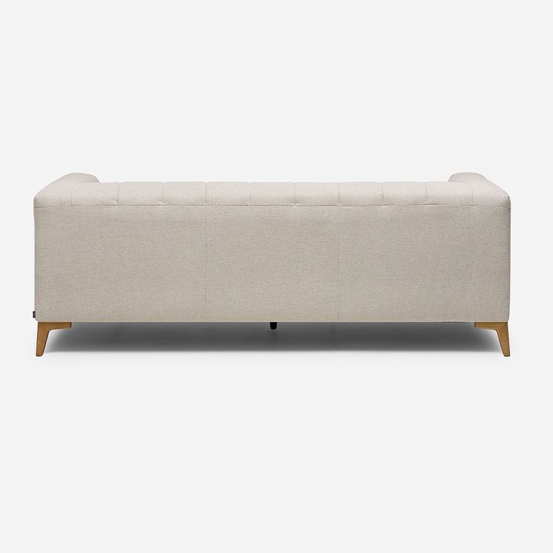 Sofá Milan 3 Cuerpos Tela Beige-4