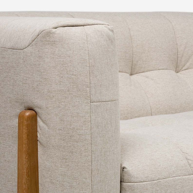 Sofá Milan 3 Cuerpos Tela Beige-5