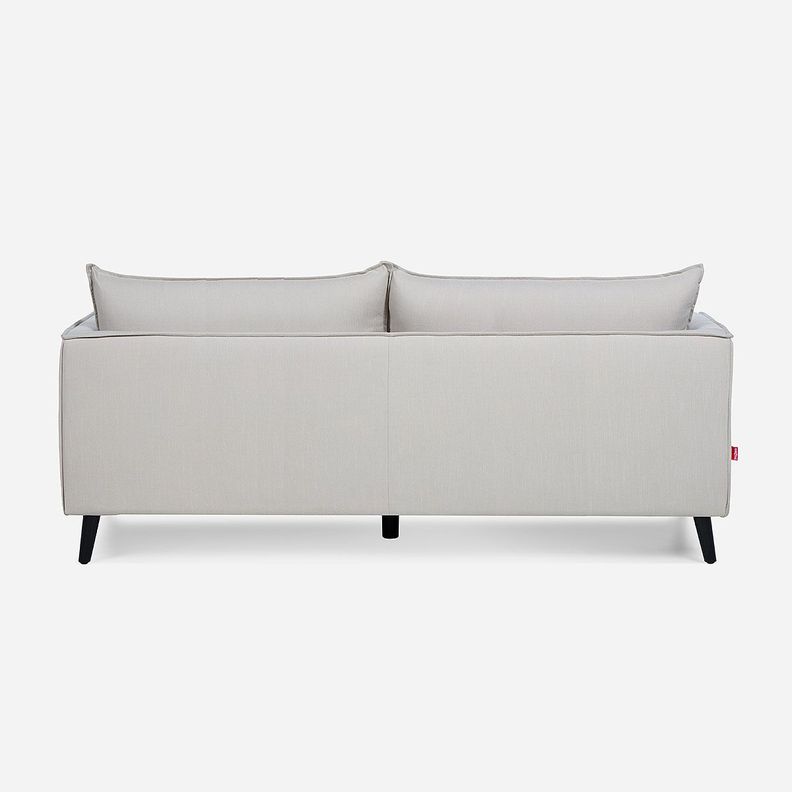 Sofá Rosen Tain 3 Cuerpos Tela Beige-4