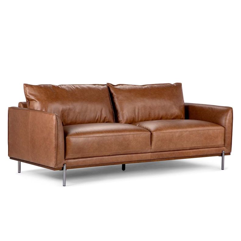 Sofá Rosen Westwood 3 Cuerpos Cuero Camel-3