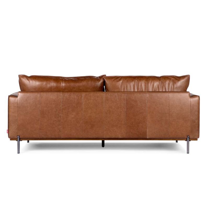 Sofá Rosen Westwood 3 Cuerpos Cuero Camel-4