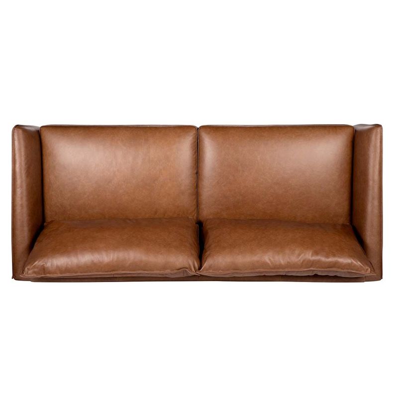 Sofá Rosen Westwood 3 Cuerpos Cuero Camel-5