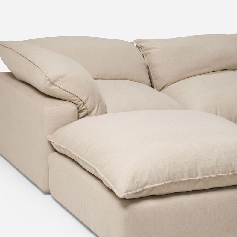 Sofá Seccional Rosen Shanklin 5 Piezas Tela Beige-7