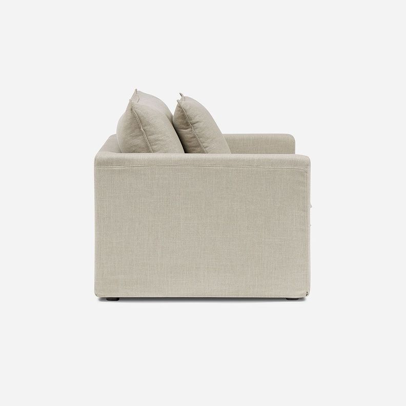 Sillón Gabon 1 Cuerpo Tela Beige-3