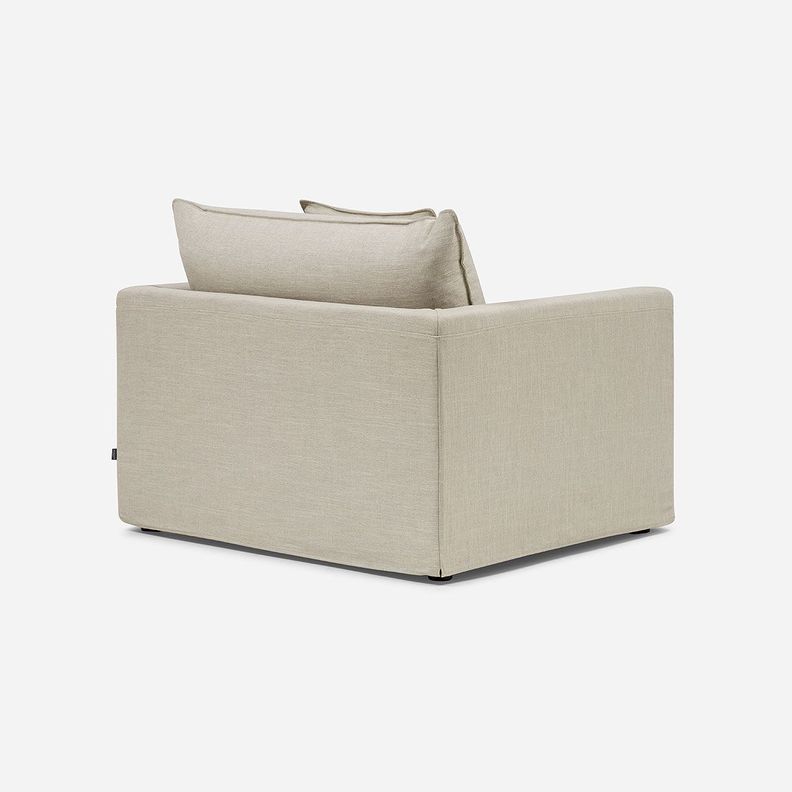 Sillón Gabon 1 Cuerpo Tela Beige-4