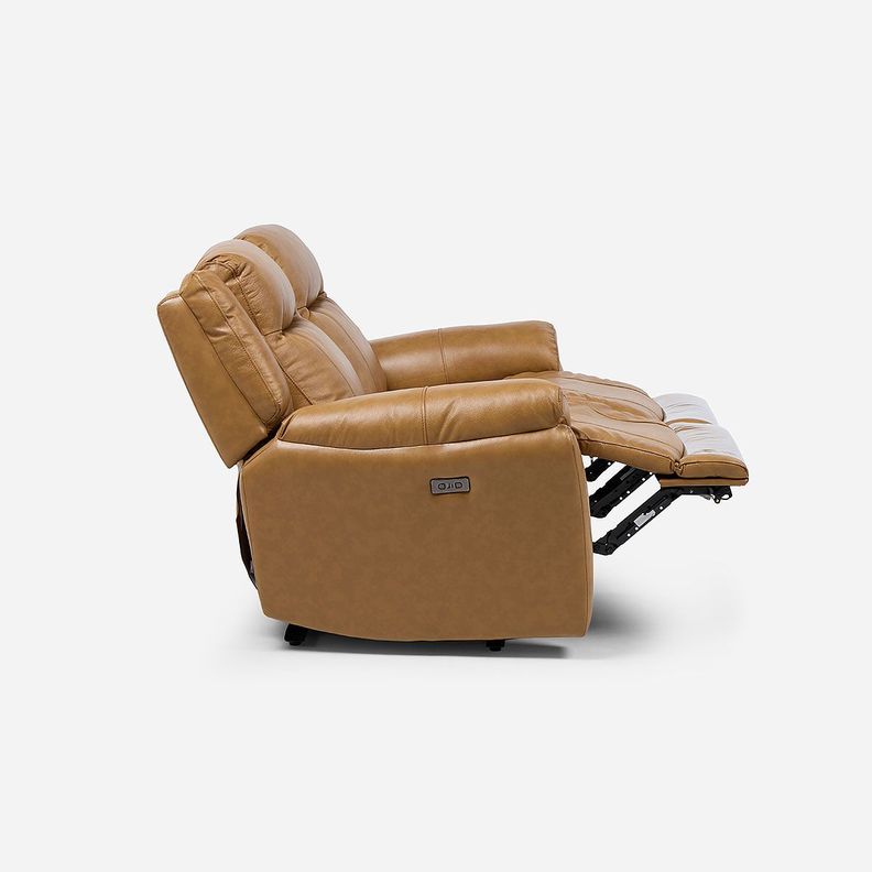 Sofá Reclinable Rimini 2 Cuerpos Eléctrico Cuero Whiskey-6
