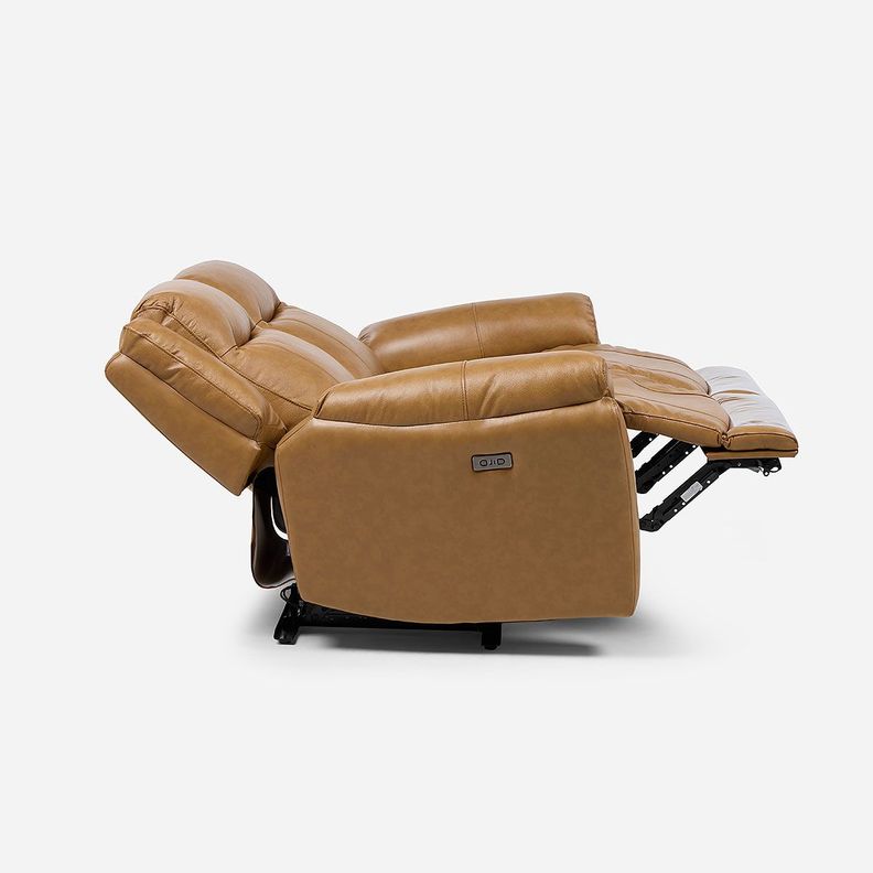 Sofá Reclinable Rimini 2 Cuerpos Eléctrico Cuero Whiskey-7