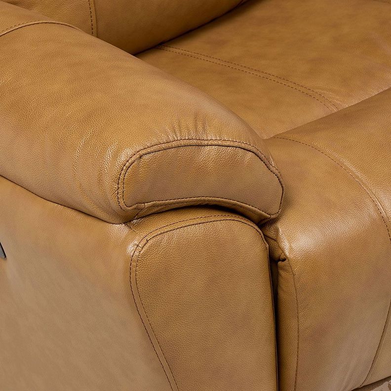 Sofá Reclinable Rimini 2 Cuerpos Eléctrico Cuero Whiskey-9