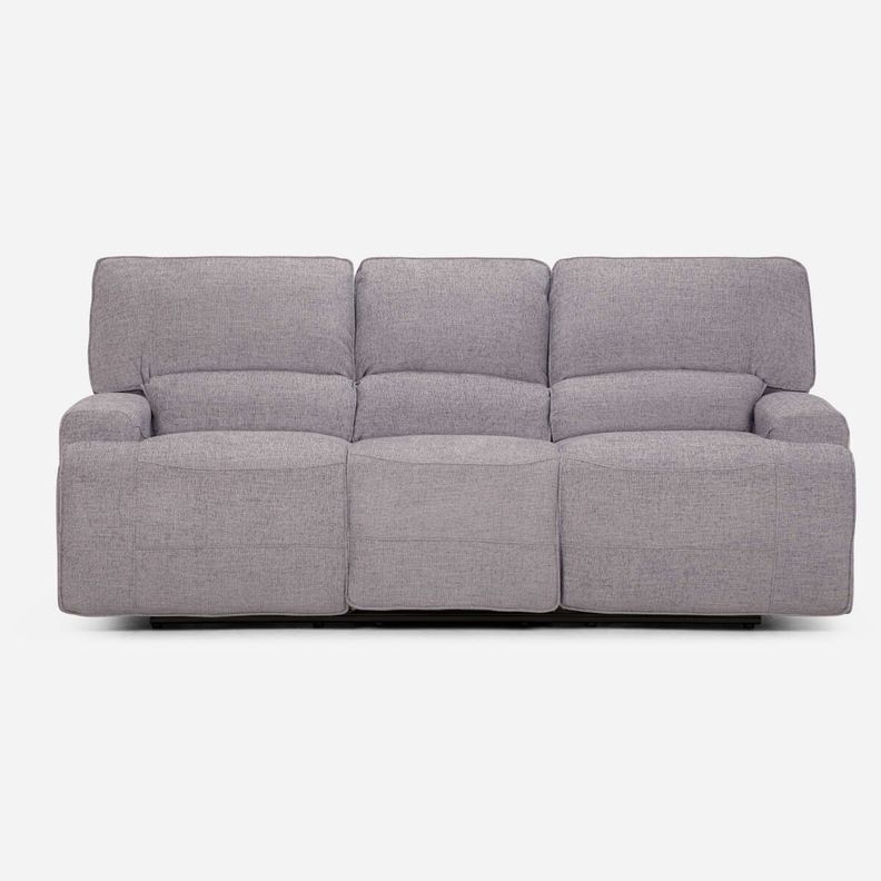 Rosen Sofá Reclinable 3 Cuerpos Eléctrico Jagger Gris-2