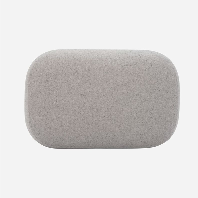 Pouf Grand Medium Tela Gris-2