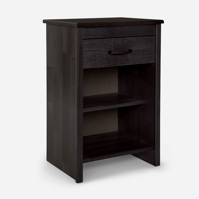Cama Europea Classique+ 2 Plazas+Respaldo +Veladores Grafito-4
