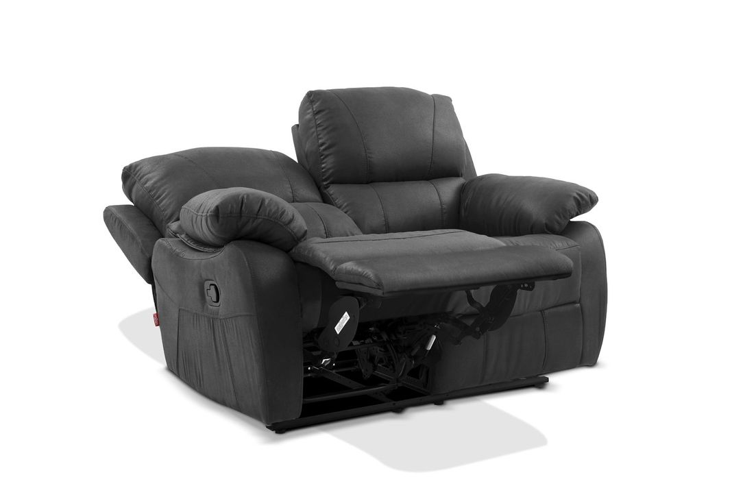 Sofá Reclinable Rosen Orson 2 Cuerpos Tela Manual Stone-3