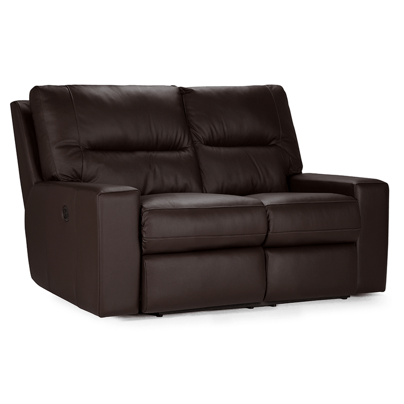 Sofa Reclinable Tolstoi 2 Cuerpos Elec Mad Marron-0