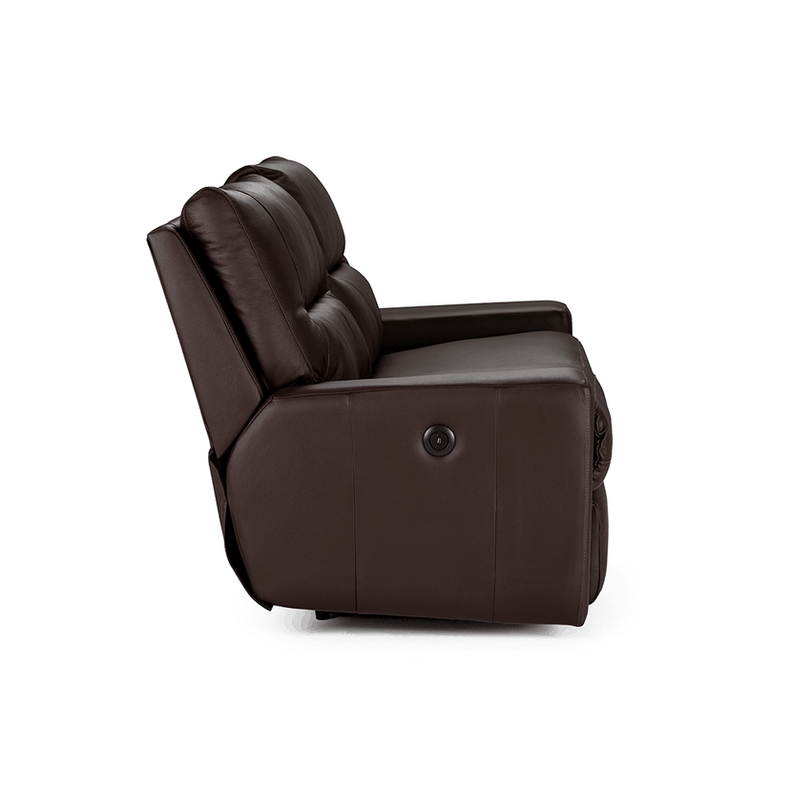 Sofa Reclinable Tolstoi 2 Cuerpos Elec Mad Marron-2