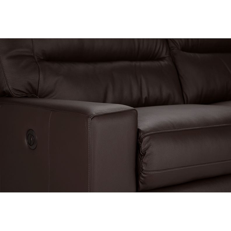 Sofa Reclinable Tolstoi 2 Cuerpos Elec Mad Marron-6