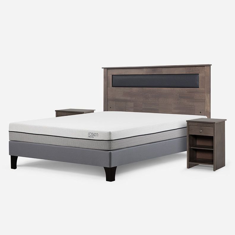Cama Europea Pratta 2 Plazas BN Pata Madera+ Muebles Ferrara-1