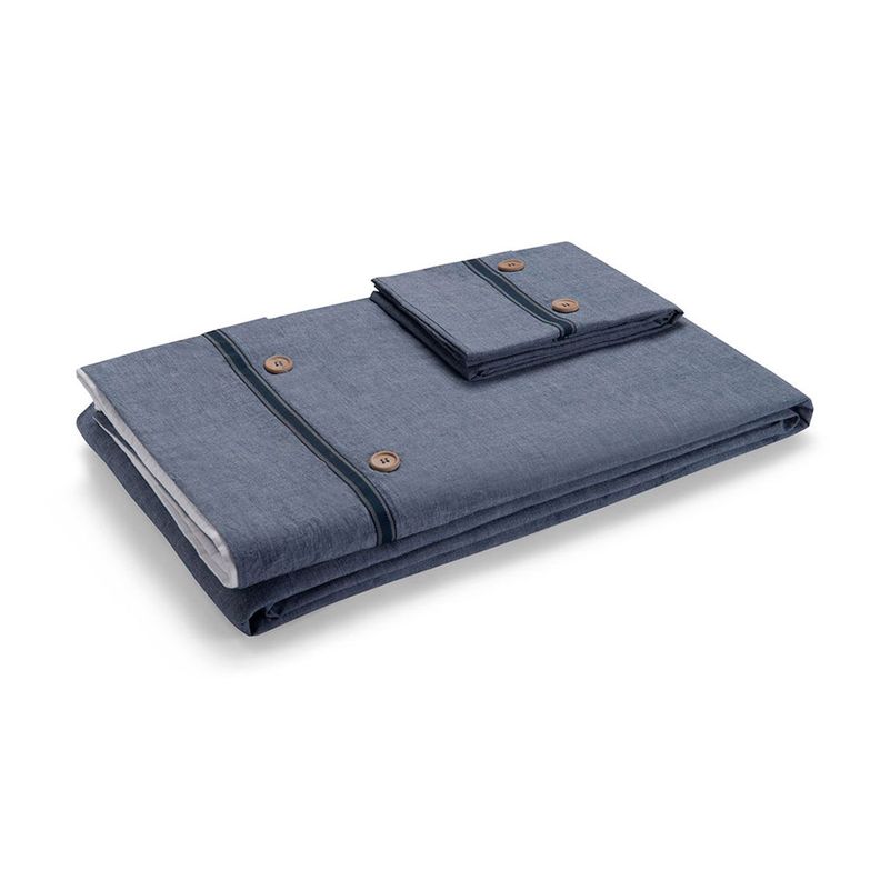 Funda Plumón Rosen Algodón Pure New Lanin 2 Plazas Denim-2