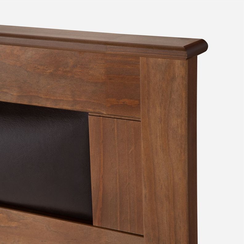 Cama Europea Pratta 1,5 Plazas Pata Madera + Muebles Ferrara-6