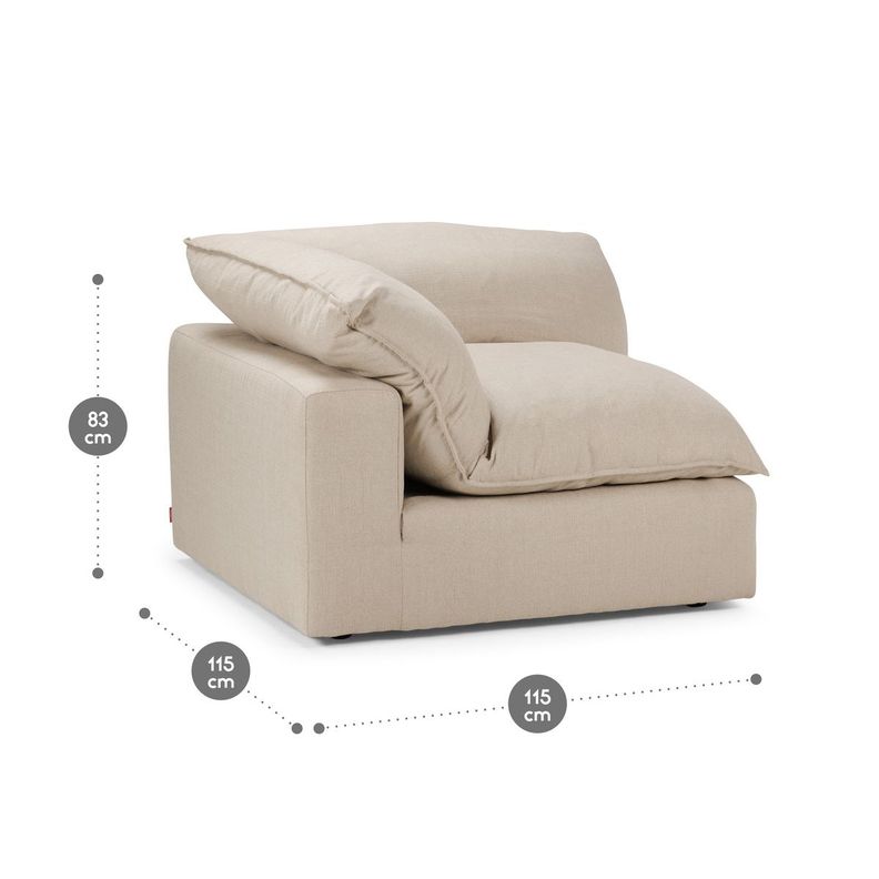 Sofá Esquinero Rosen Shanklin Tela Beige-1