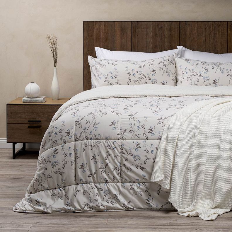 Plumón Alaska Sherpa Freya Beige 2 Plazas-1