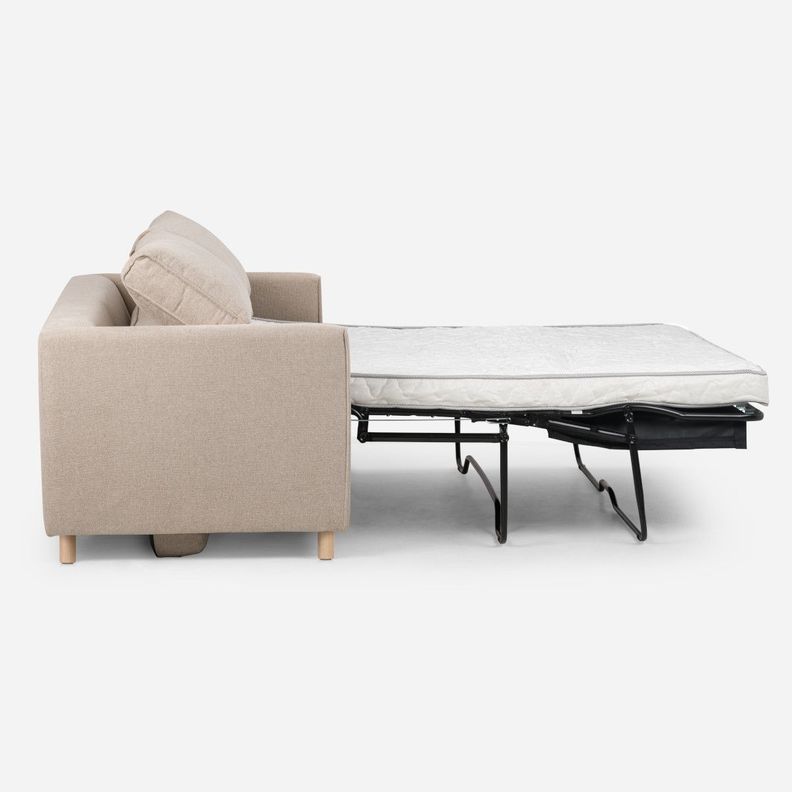 Sofa Cama Rosen Lido 3 Cuerpos Tela Latte-2