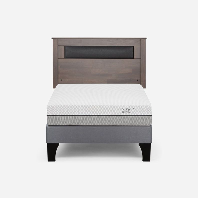 Cama Europea Pratta 1,5 Plazas Pata Madera+ Respaldo Ferrara-0