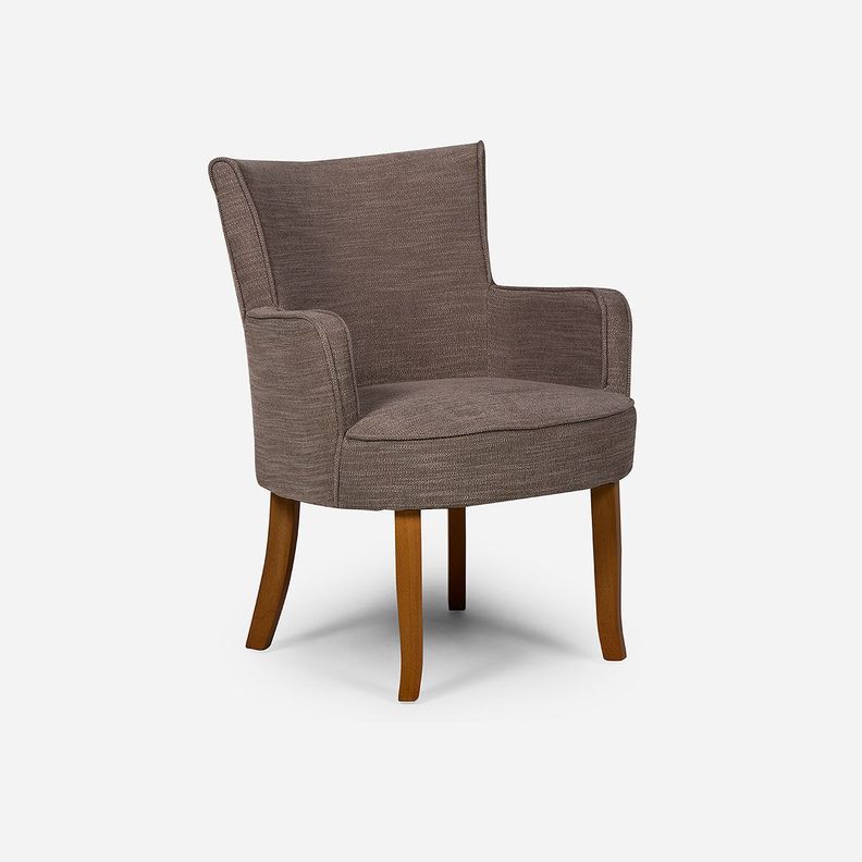 Set 2 Poltronas Rosen Emily Tela Taupe-1