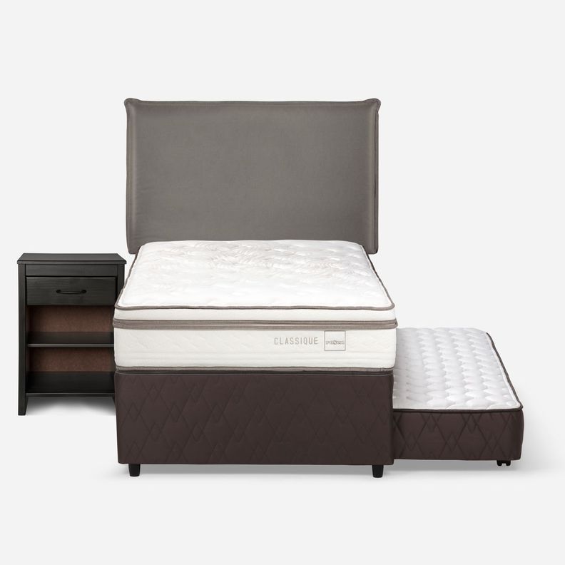 Diván Cama Classique+ 1,5 Plazas + Muebles Maurice Gris-0