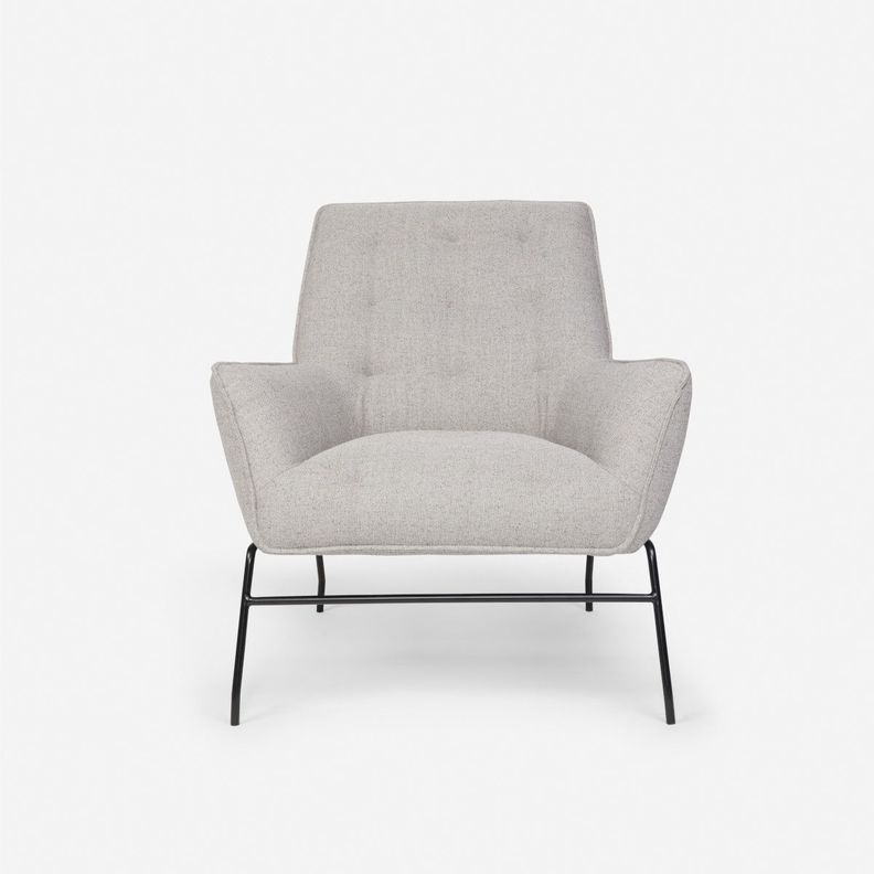 Poltrona Rosen Rudka Tela Gris-1