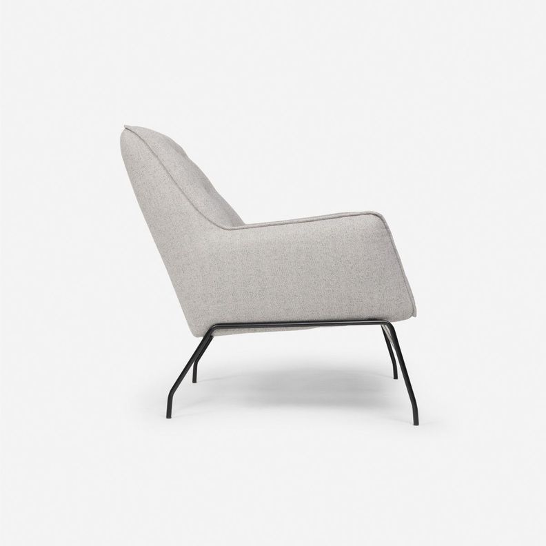 Poltrona Rosen Rudka Tela Gris-2