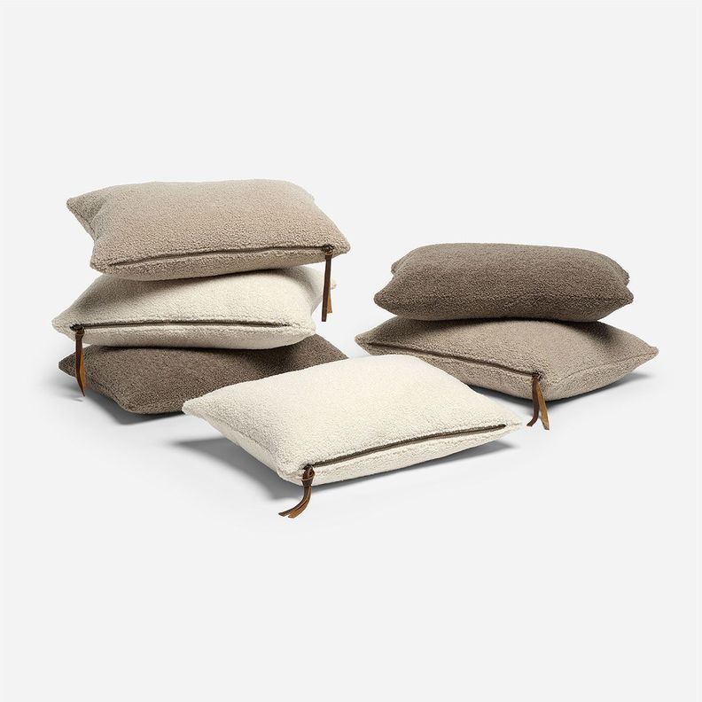 Funda de Cojín Ambiente Himalaya Taupe 35 x 50 cm-3
