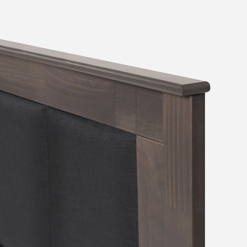 Cama Europea Pratta 1 Plaza Pata Madera + Respaldo + Velador-3