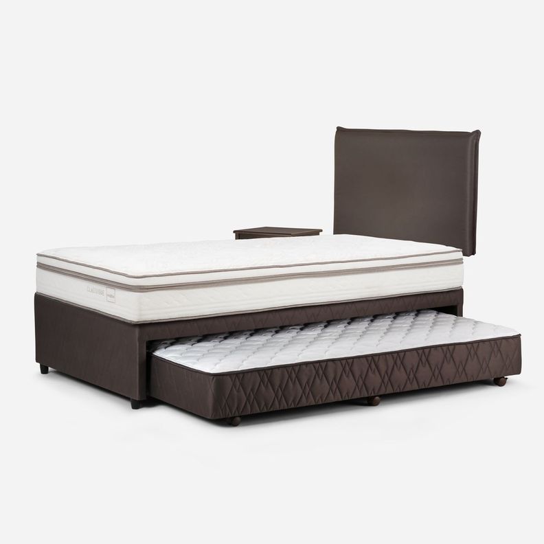 Diván Cama Classique+ 1,5 Plazas + Muebles Maurice Chocolate-3