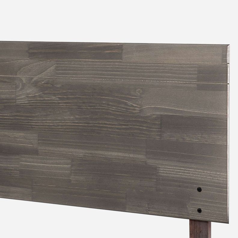 Cama Pratta 2 Plazas Pata Madera BD + Muebles Tabor Grafito-3