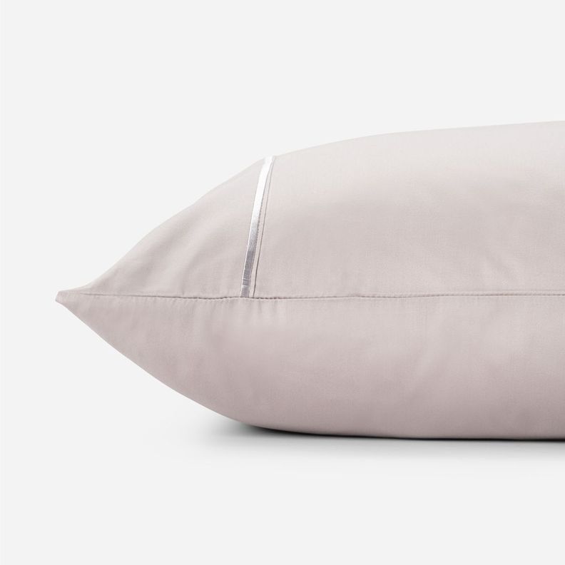 Funda Almohada Rosen 300 Hilos Algodón 50X90 cm Plata-3
