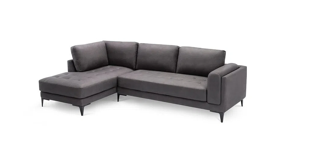 Sofá Seccional Rosen Roxton Izquierdo Tela Charcoal-0