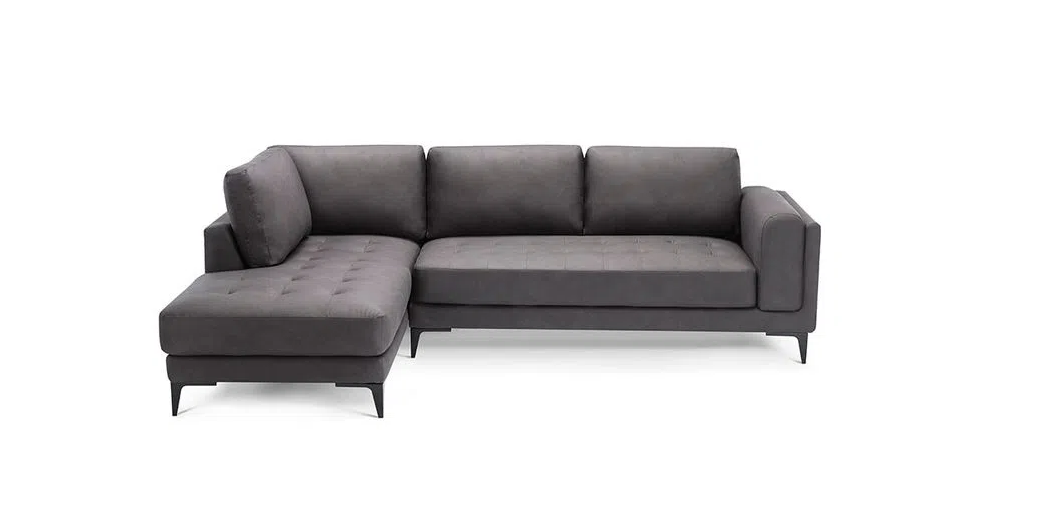 Sofá Seccional Rosen Roxton Izquierdo Tela Charcoal-1