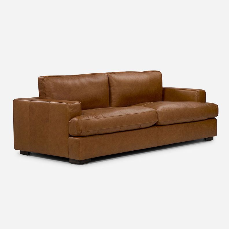 Sofá Rosen Taranna 3,5 Cuerpos Cuero Camel-0