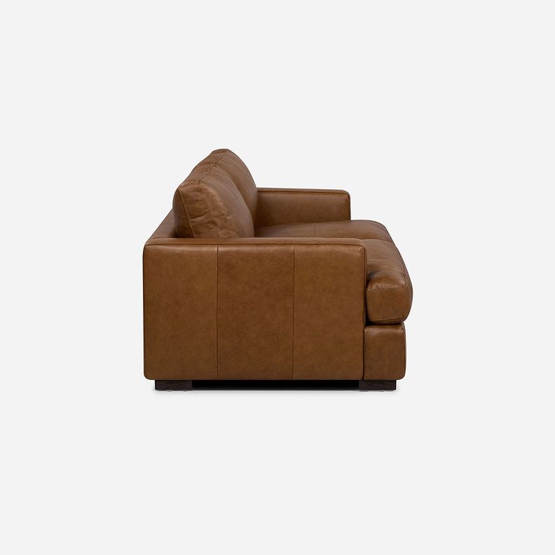 Sofá Rosen Taranna 3,5 Cuerpos Cuero Camel-2