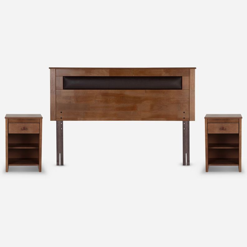 Cama Europea Pratta 2 Plazas Pata Madera BD +Muebles Ferrara-4