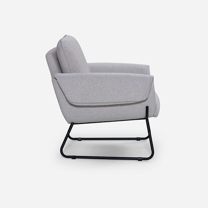 Poltrona Rosen Ross Tela Gris-2
