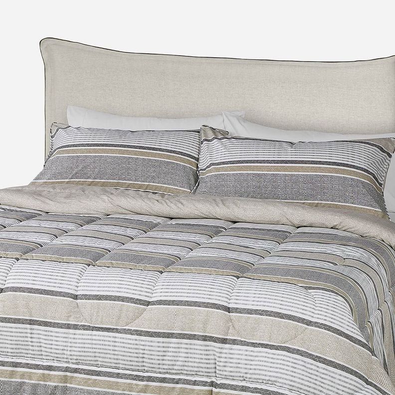 Plumón Algodón Reversible Bali Beige King-3