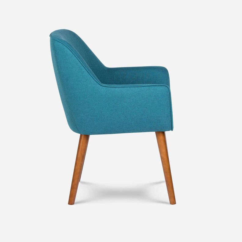 Rosen Poltrona Matilda Tela Azul Teal-3