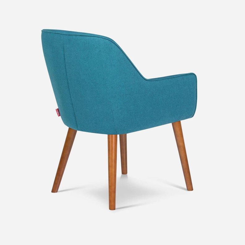 Rosen Poltrona Matilda Tela Azul Teal-5