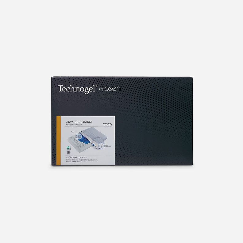 Almohada Technogel Basic Blanco Americana 61x42 cm-0