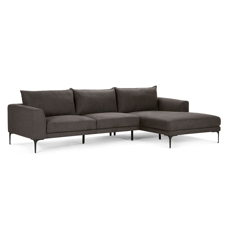 Sofá Seccional Rosen Barnes Derecho Tela Charcoal-1