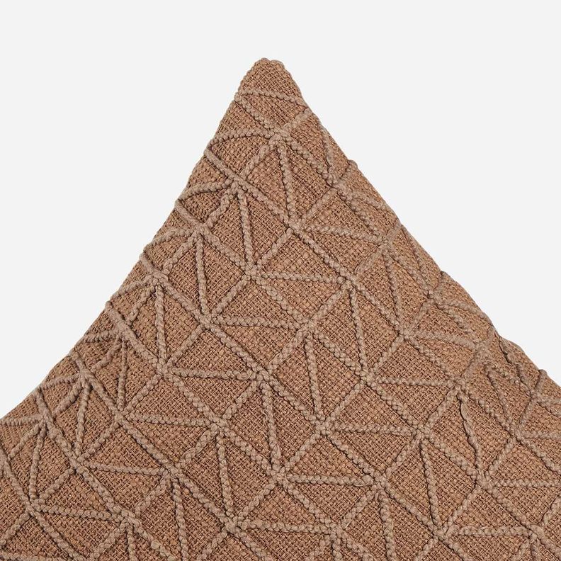 Funda de Cojín Algodón Paisley 50 x 50 cm Camel-2